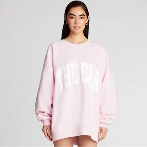 The Bar Varsity Sweatshirt Blush Size M